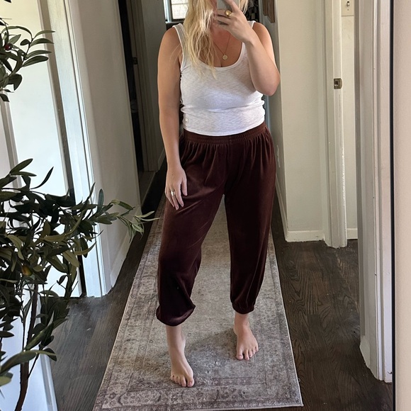 Bozzolo Velour Sweatpants - Picture 1 of 2